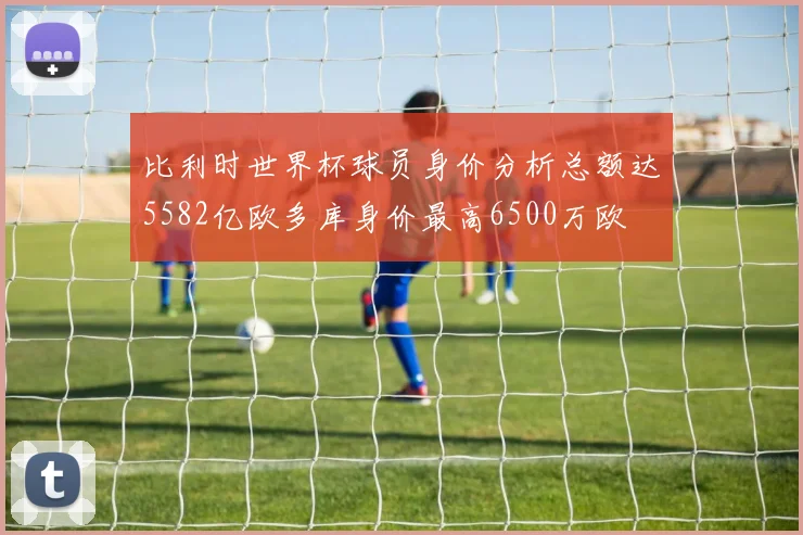 比利时世界杯球员身价分析总额达5582亿欧多库身价最高6500万欧